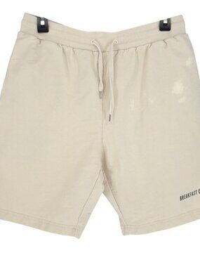 AS Colour Breakfast Club Sweat Shorts Beige French Terry Lounge Shorts M Flawed